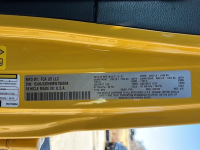 2021 Jeep WRANGLER UNLIMITED Base