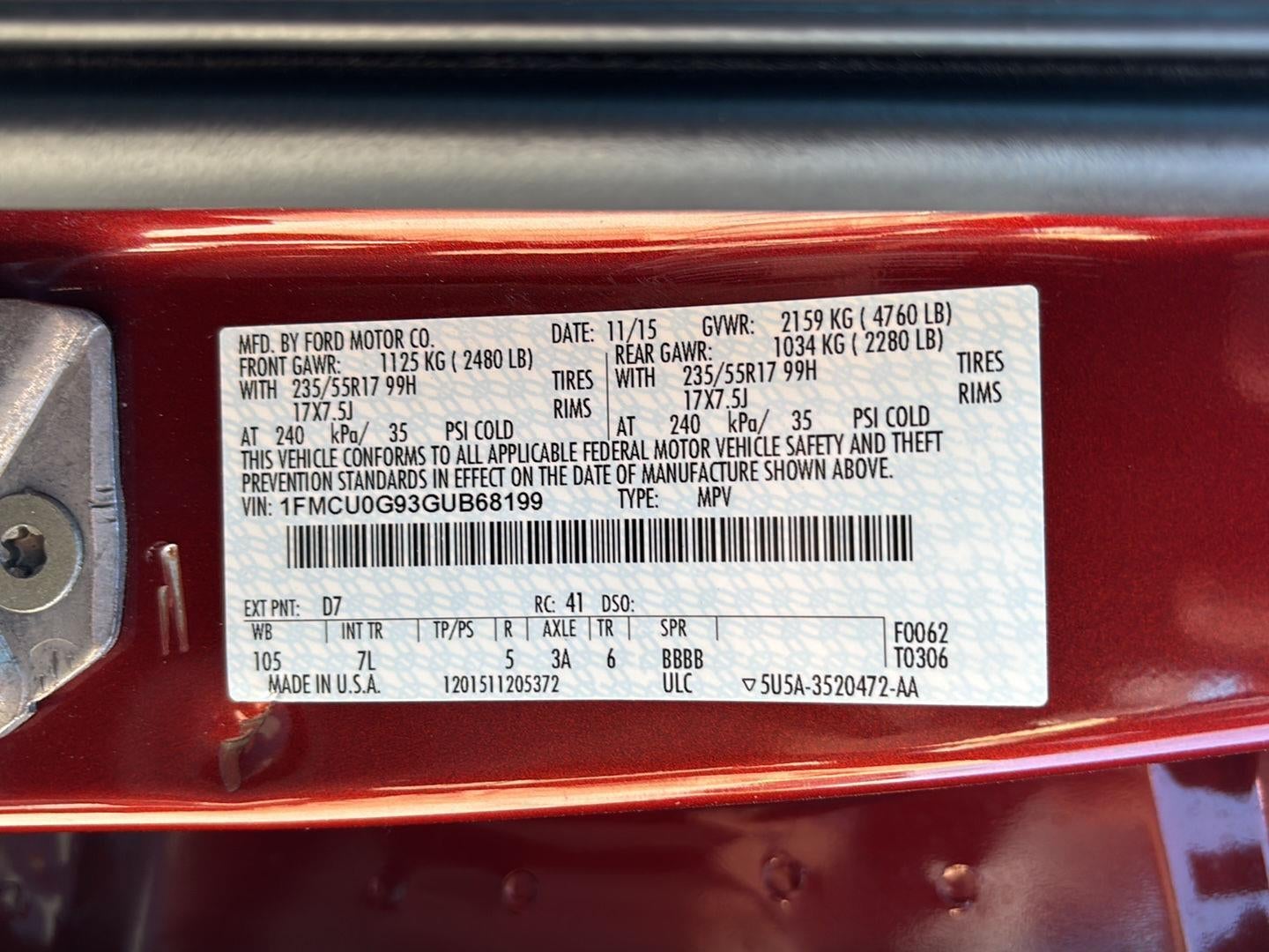 2016 Ford Escape SE