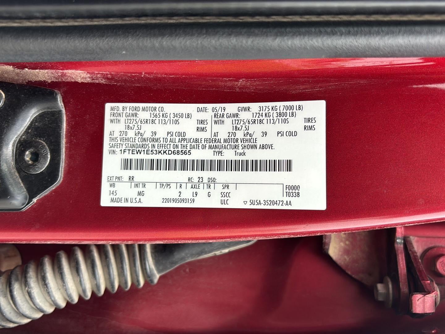 2019 Ford F-150 XLT