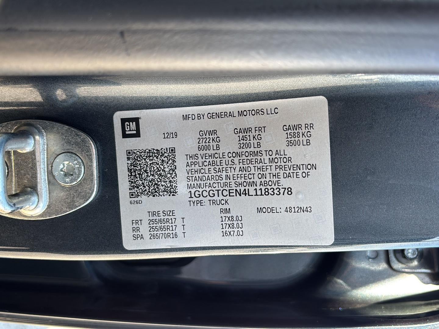 2020 Chevrolet Colorado 4WD LT