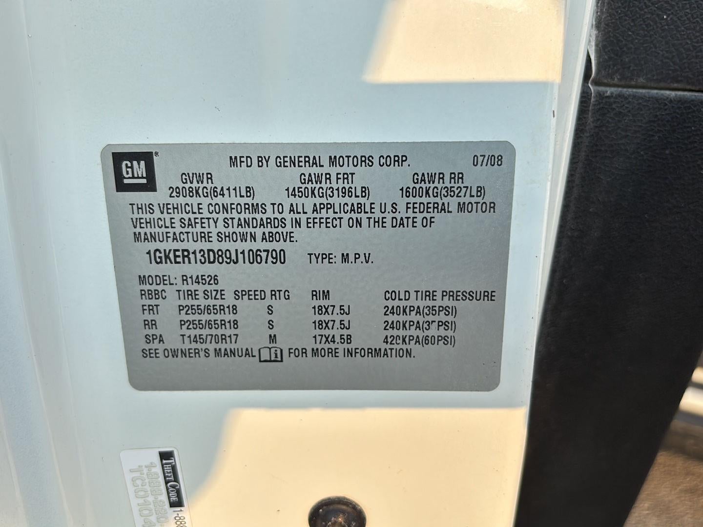 2009 GMC Acadia SLE1
