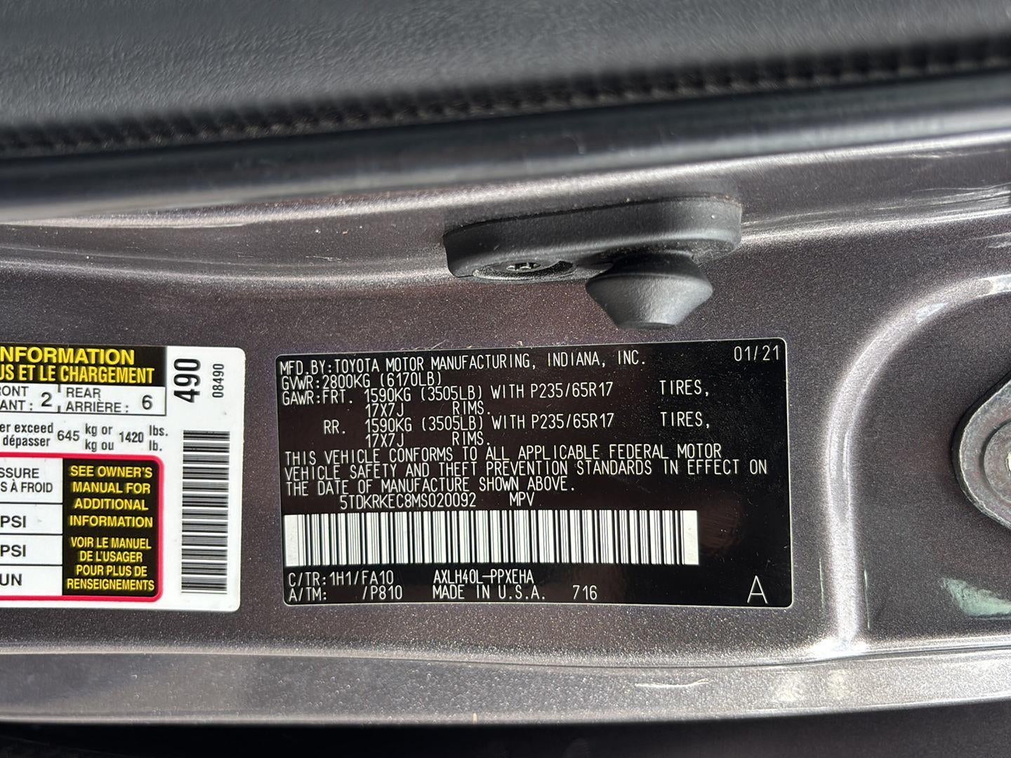 2021 Toyota Sienna LE