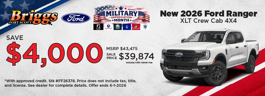 2026 Ford Ranger XLT Crew Cab 4x4